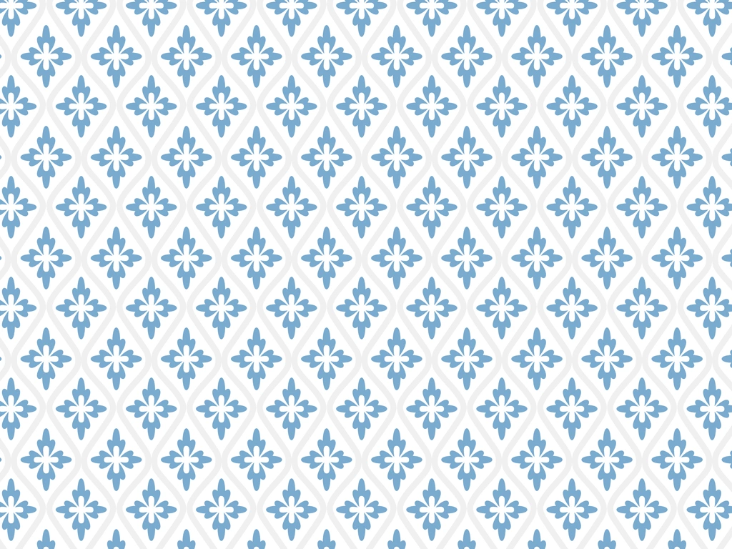 Set of 5 Flower Shaped Family Crest Pattern Background Illustrations and Vectors | Pale Blue and White