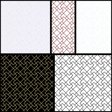 Set of 5 Geometric Pattern Background Illustrations and Vectors