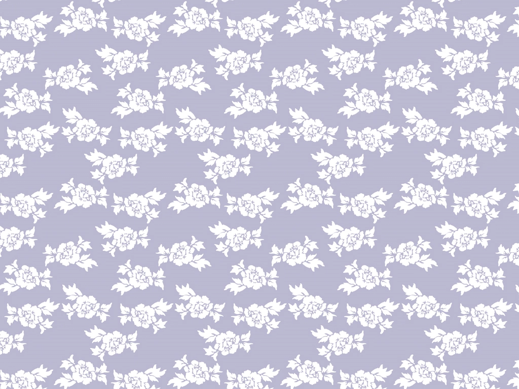 White Rose Pattern with Gray Background