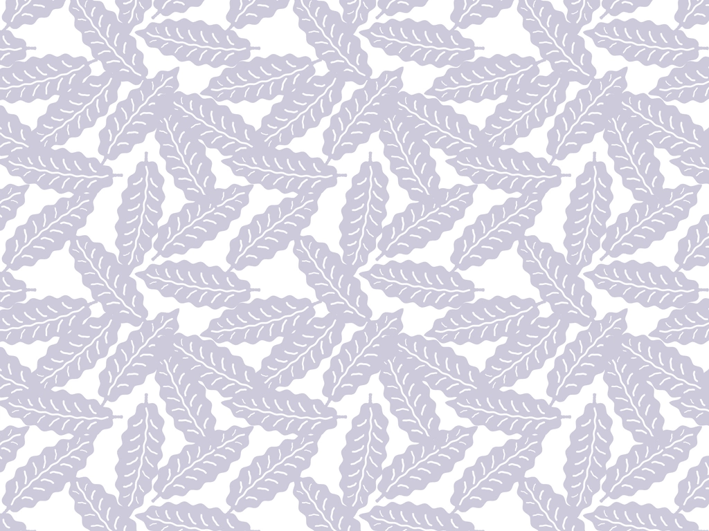 Gray-Purple Leaf Pattern with White Background