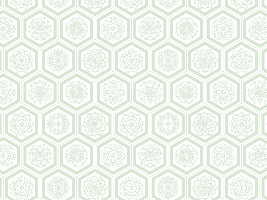 Green and White Turtle Shell Pattern Background