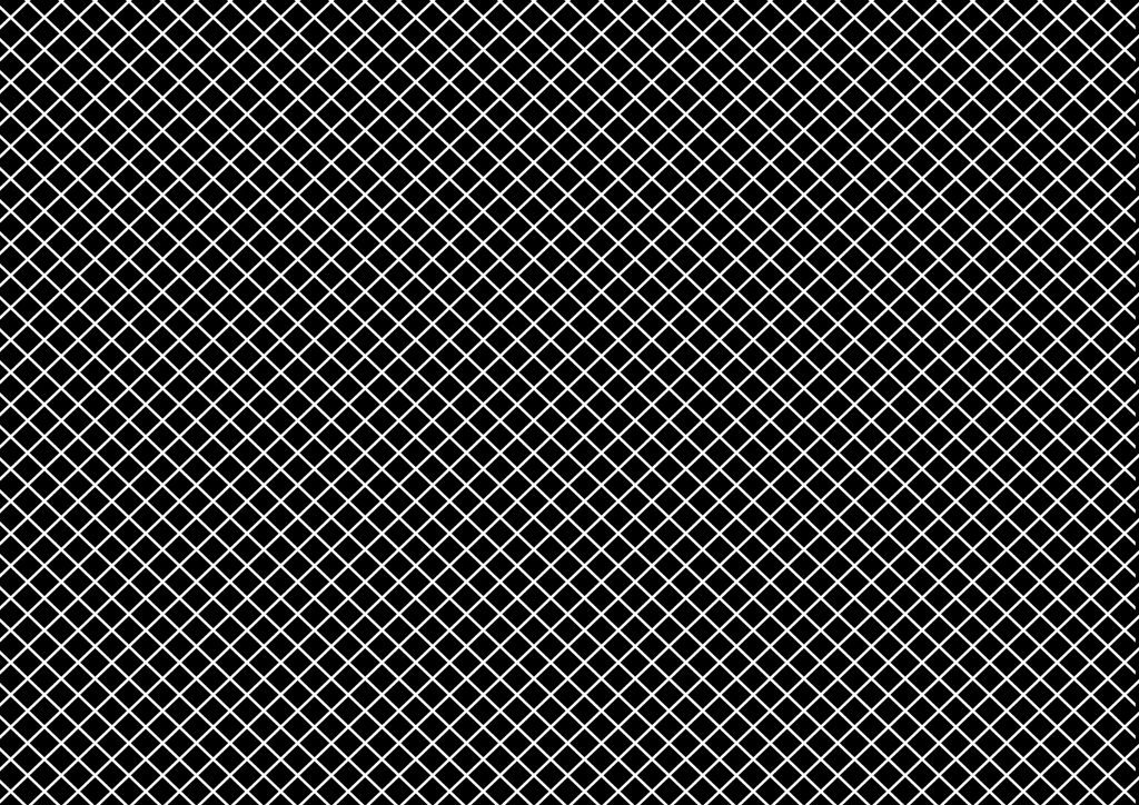 White Checkered Pattern with Black Background