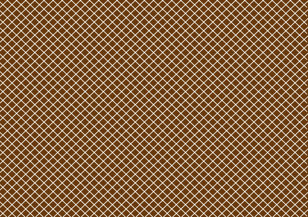 White Checkered Pattern with Brown Background