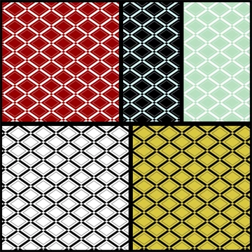 Set of 5 Diamond Pattern Background Illustrations and Vectors