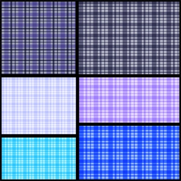 Set of 7 Tartan Plaid Pattern Background Illustrations and Vectors (Navy, Blue, Purple, etc.)