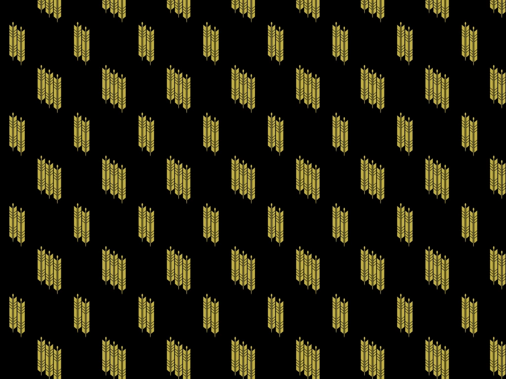 Gold Japanese Arrow Pattern with Black Background