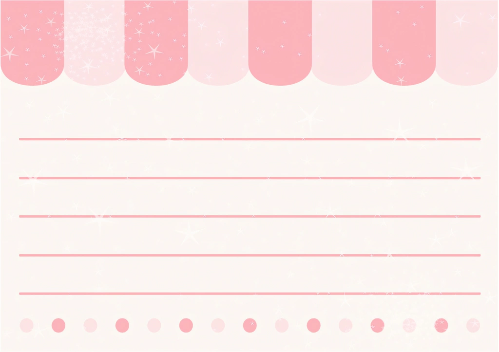 Pink Eaves and Notepaper Background