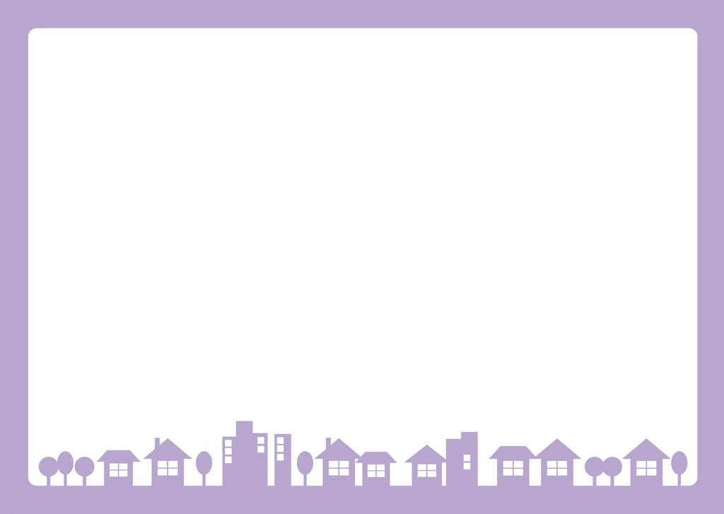 Purple Townscape Frame