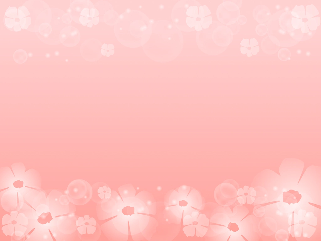 White Flower and Light Bokeh with Pink Background Illustration