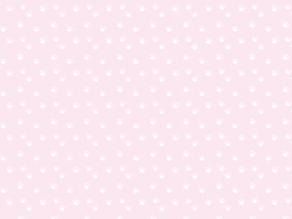 Dog Paw Seamless Pattern witn Pink Background Illustration