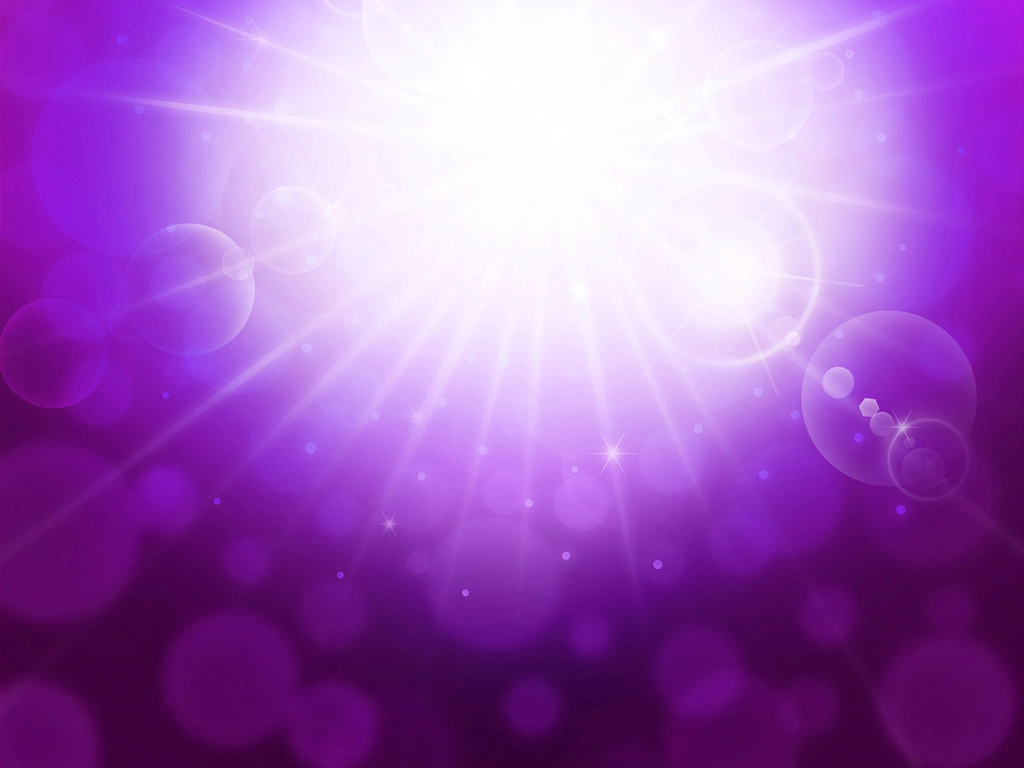 Flash and Bokeh with Purple Background Illustration