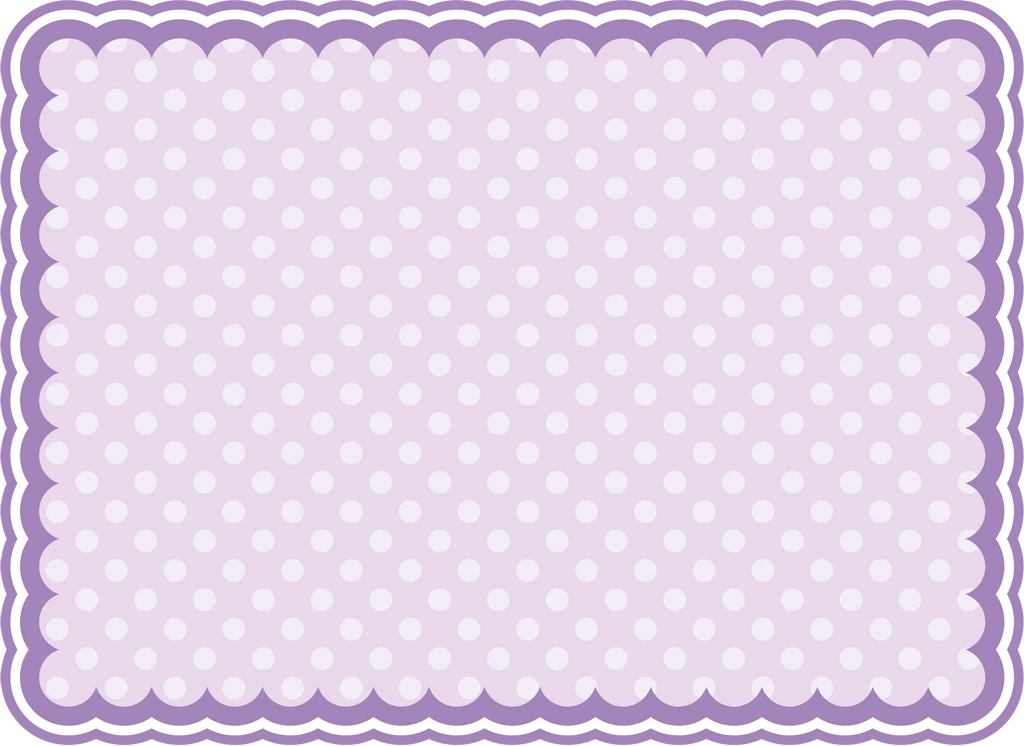 Purple Polka Dot Patern and Frame Background Illustration