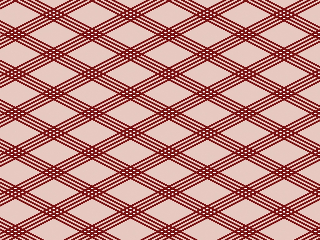 Red Diamond Pattern with Pink Background Illustration