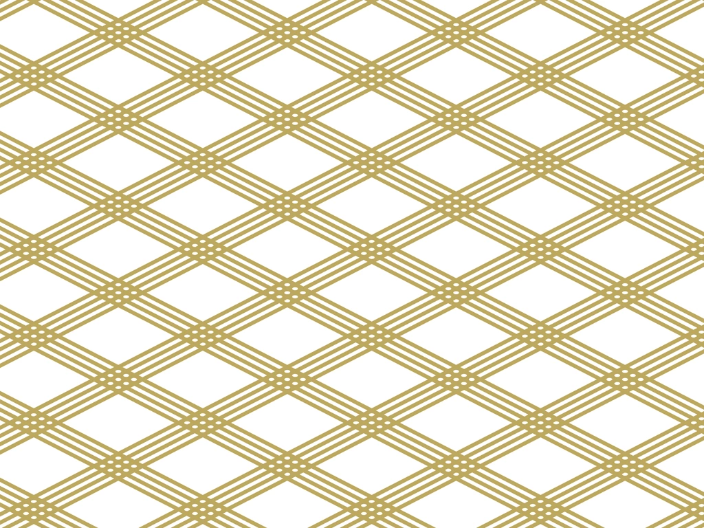 Ocher Diamond Pattern with White Background Illustration