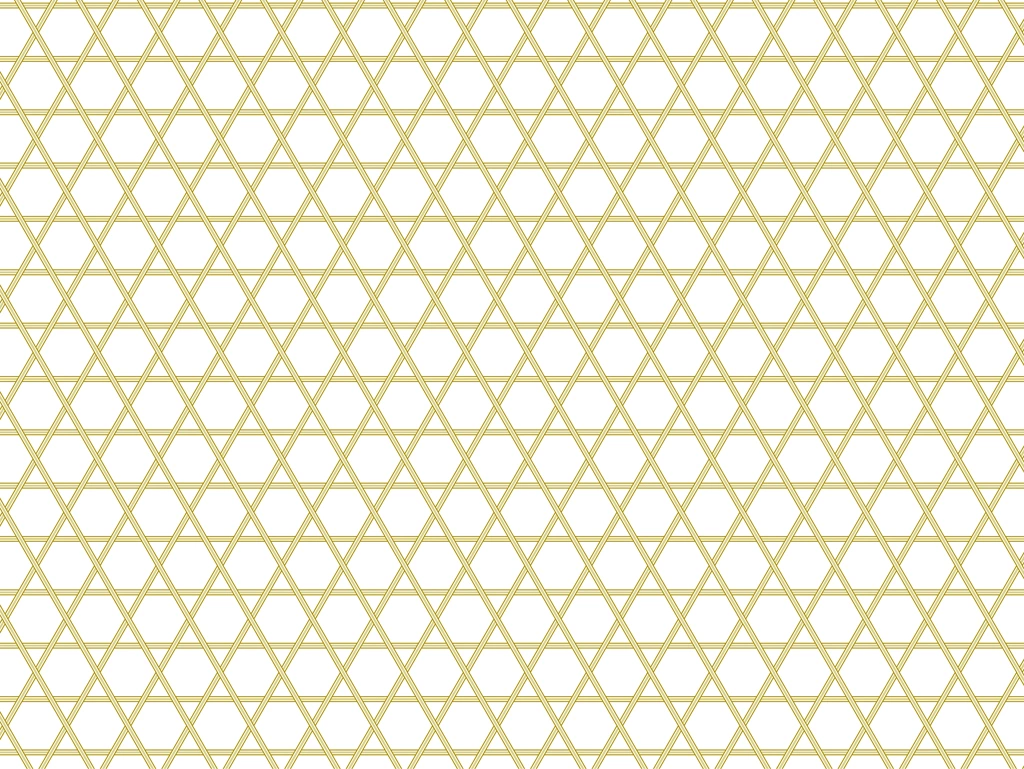 Yellow Kagome Pattern with White Background Illustration