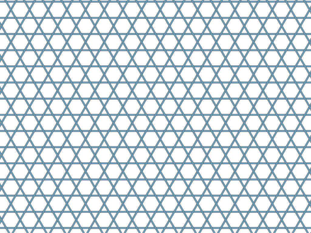 Light Blue Kagome Pattern with White Background Illustration