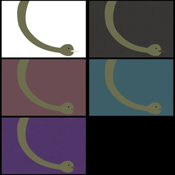 Set of 5 Snake Year Background Illustrations and Vectors