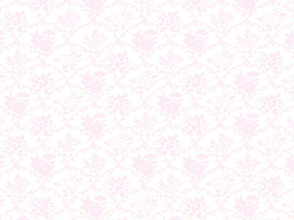 Pink Wave and Floral Pattern with White Background Illustration