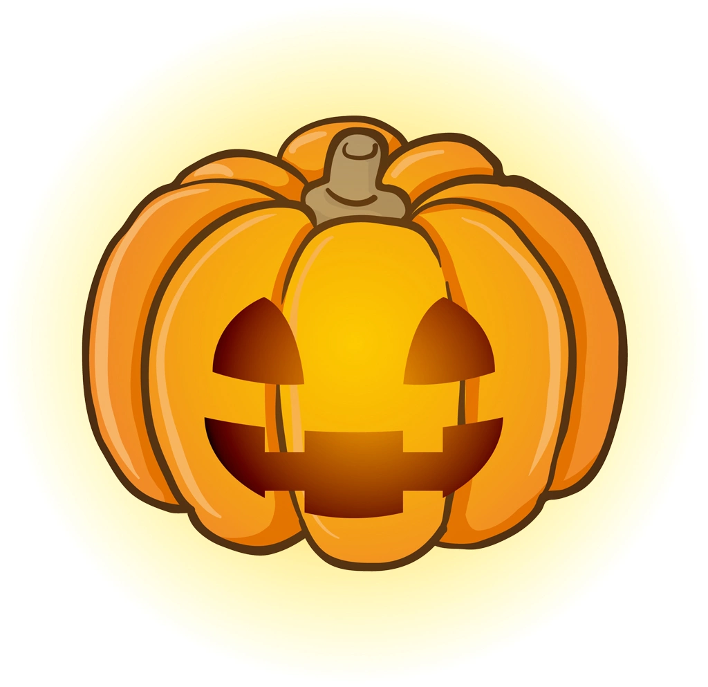 Glowing Jack-o'-Lantern Illustration