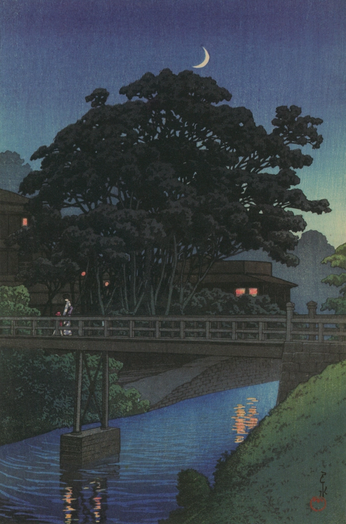 「東京二十景 滝の川」 川瀬巴水 （1929年）, 川瀬巴水作品集より