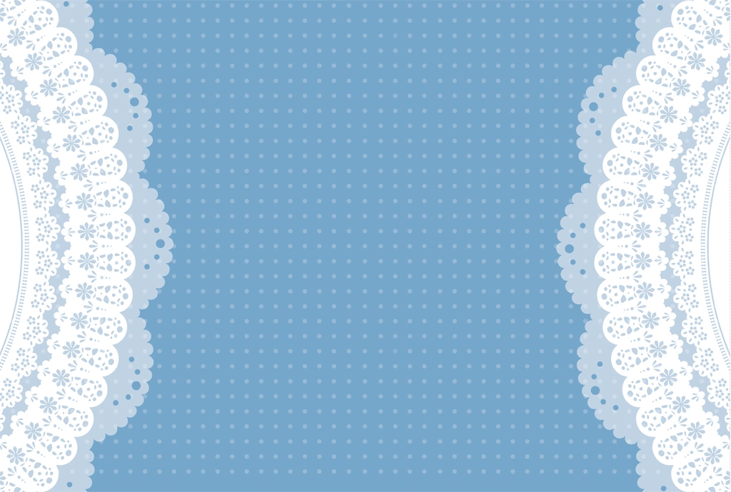 Light Blue Polka Dot Pattern with Lace Background Illustration