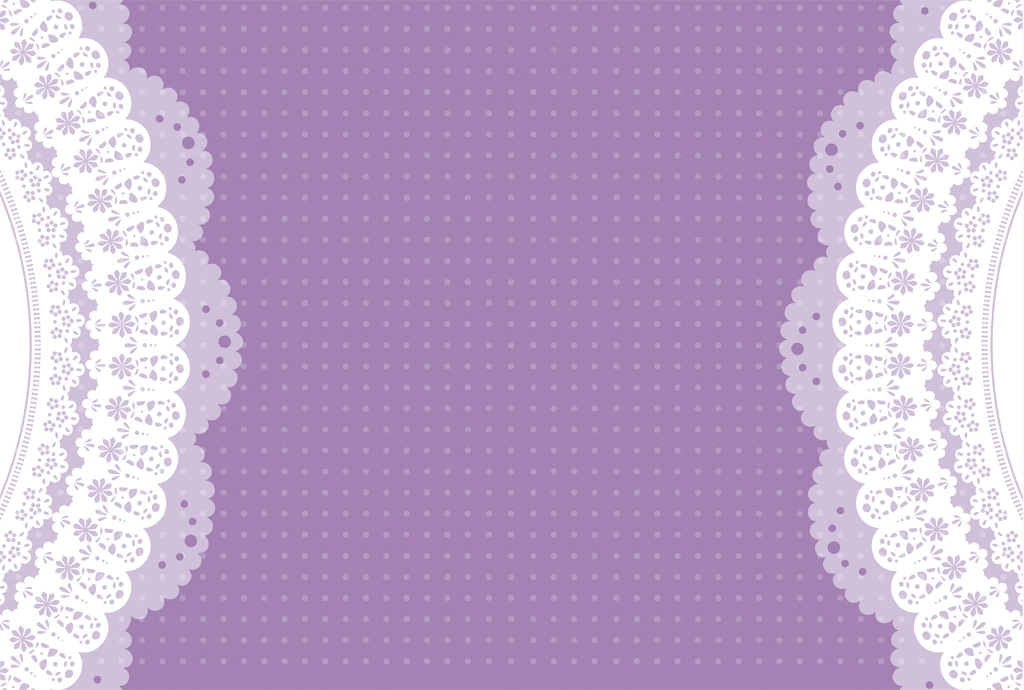 Purple Polka Dot Pattern with Lace Background Illustration