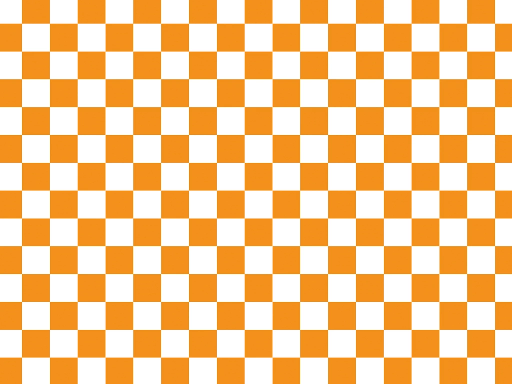 Orange and White Checkered Pattern Background Illustration