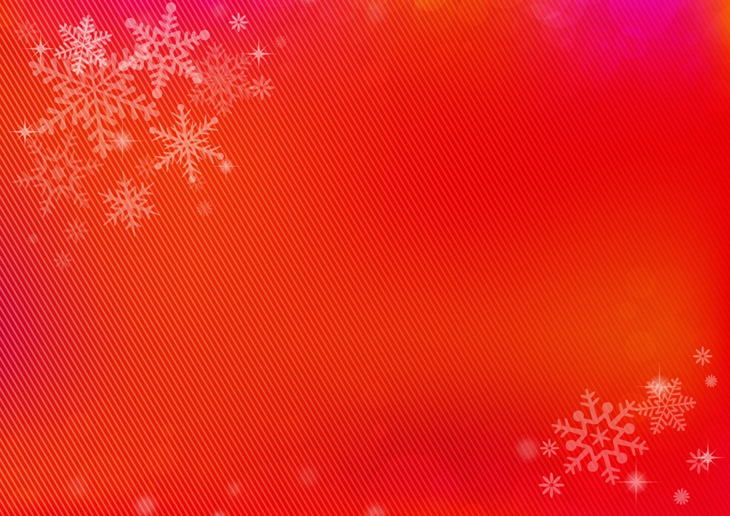 Red Snowflake and Bokeh Frame Background Illustration