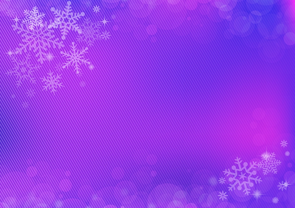 Purple Snowflake and Bokeh Frame Background Illustration