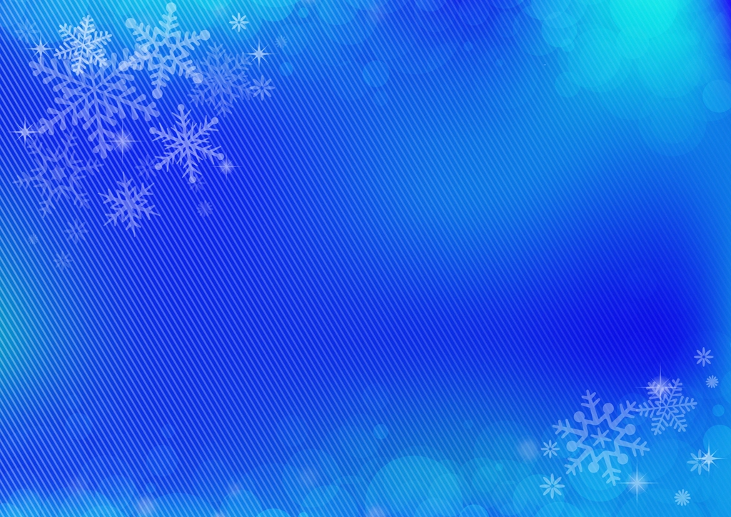 Blue Snowflake and Bokeh Frame Background Illustration