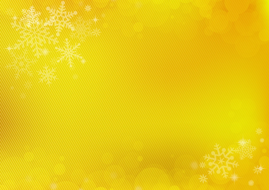 Yellow Snowflake and Bokeh Frame Background Illustration