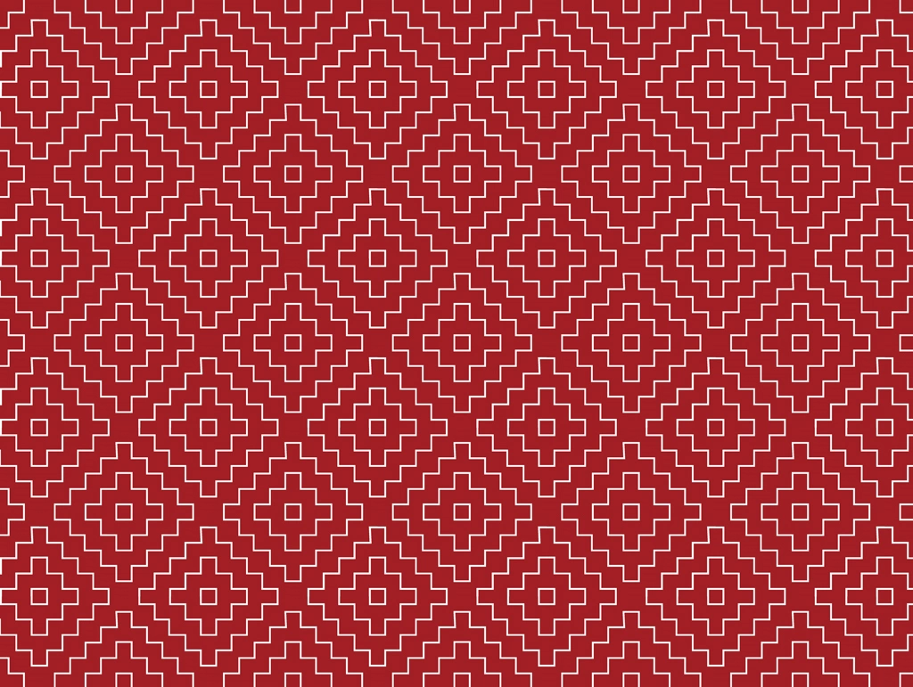 Red Persimmon Flower Pattern Background Illustration