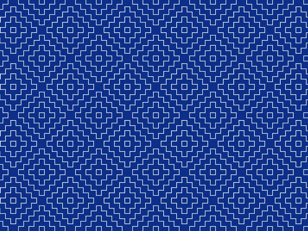 Blue Persimmon Flower Pattern Background Illustration