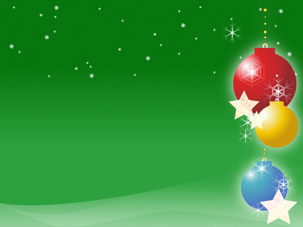 Christmas Ornament Ball with Green Background Illustration