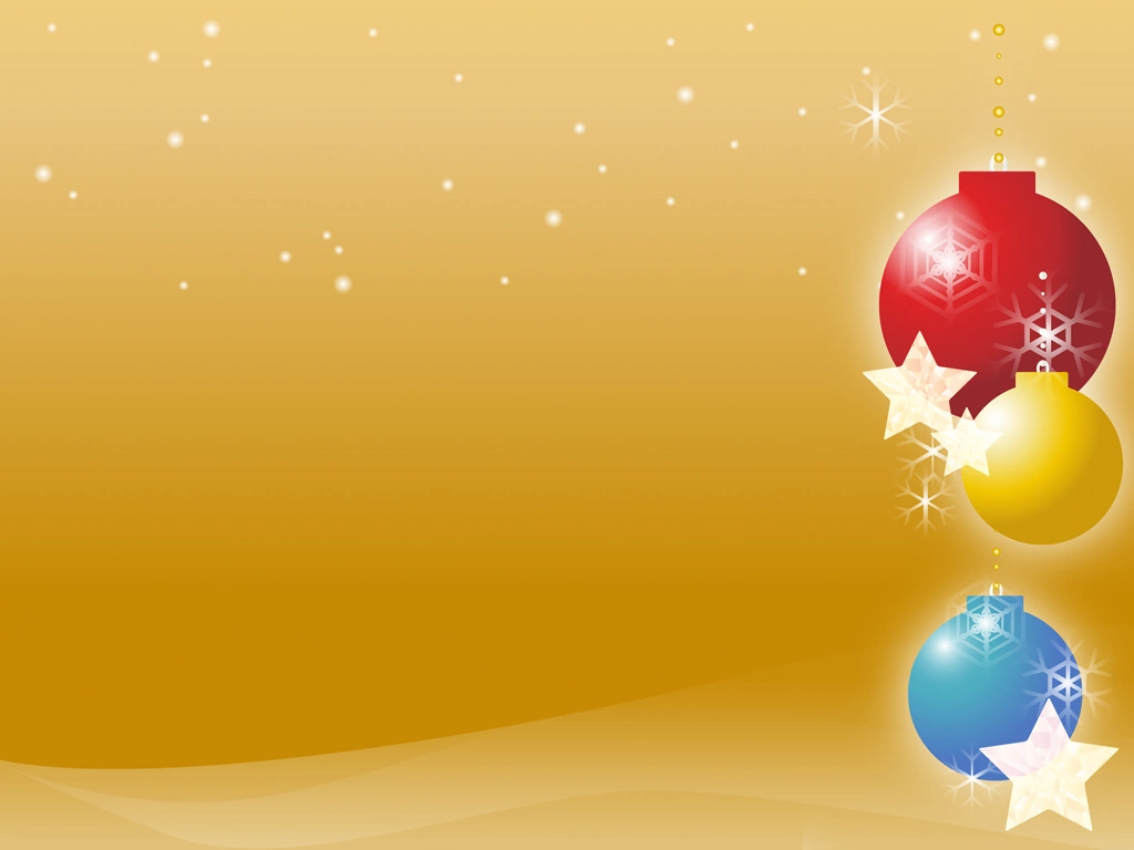 Christmas Ornament Ball with Gold Background Illustration