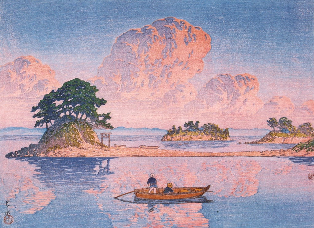 「日本風景選集 島原九十九島」 川瀬巴水 （1922年）, 生誕130年 川瀬巴水展 郷愁の日本風景より