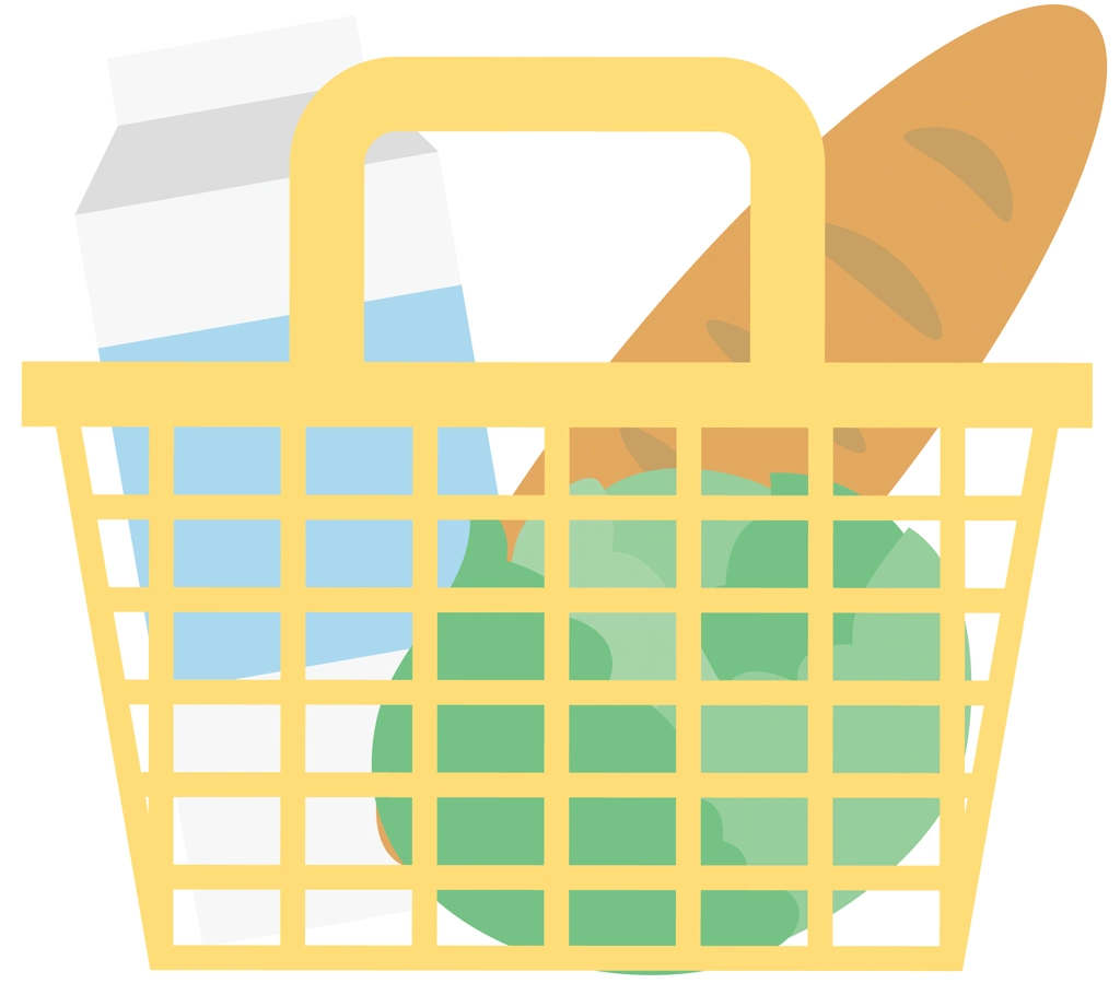 Shopping Basket Icon Illustration