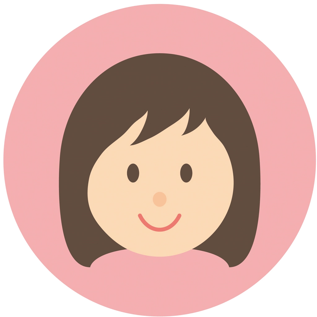 Woman Circular Icon Illustration