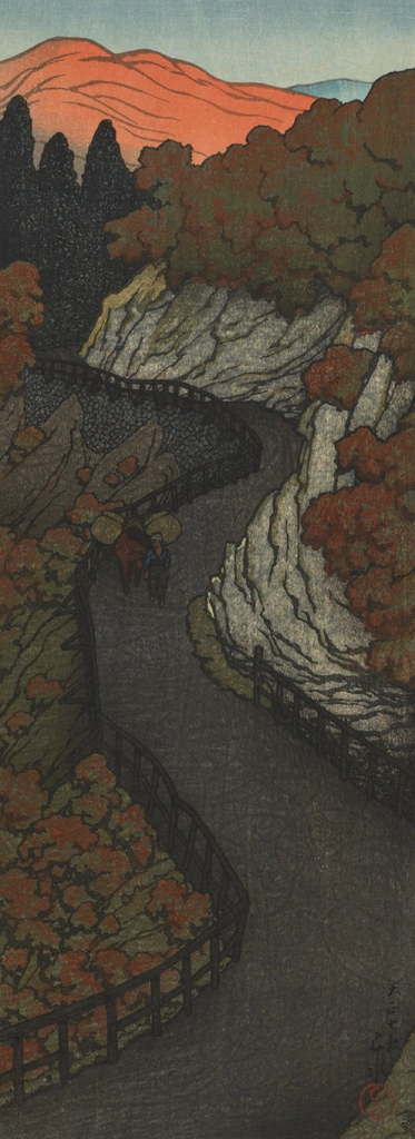 The Okane Road, Shiobara by Hasui Kawase (1918), from Smithsonian National Museum of Asian Art