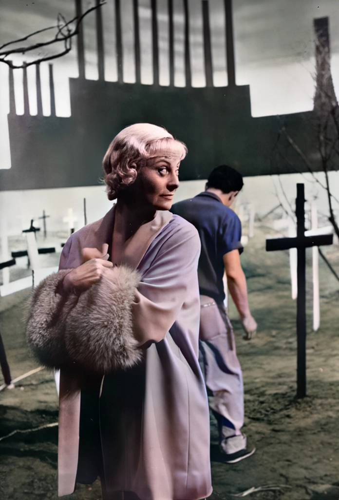 Michèle Morgan by Ihei Kimura, AI Colorization