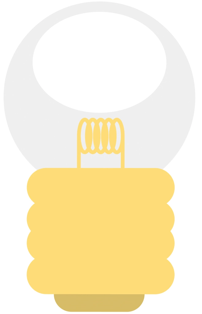 Light Bulb Icon Illustration