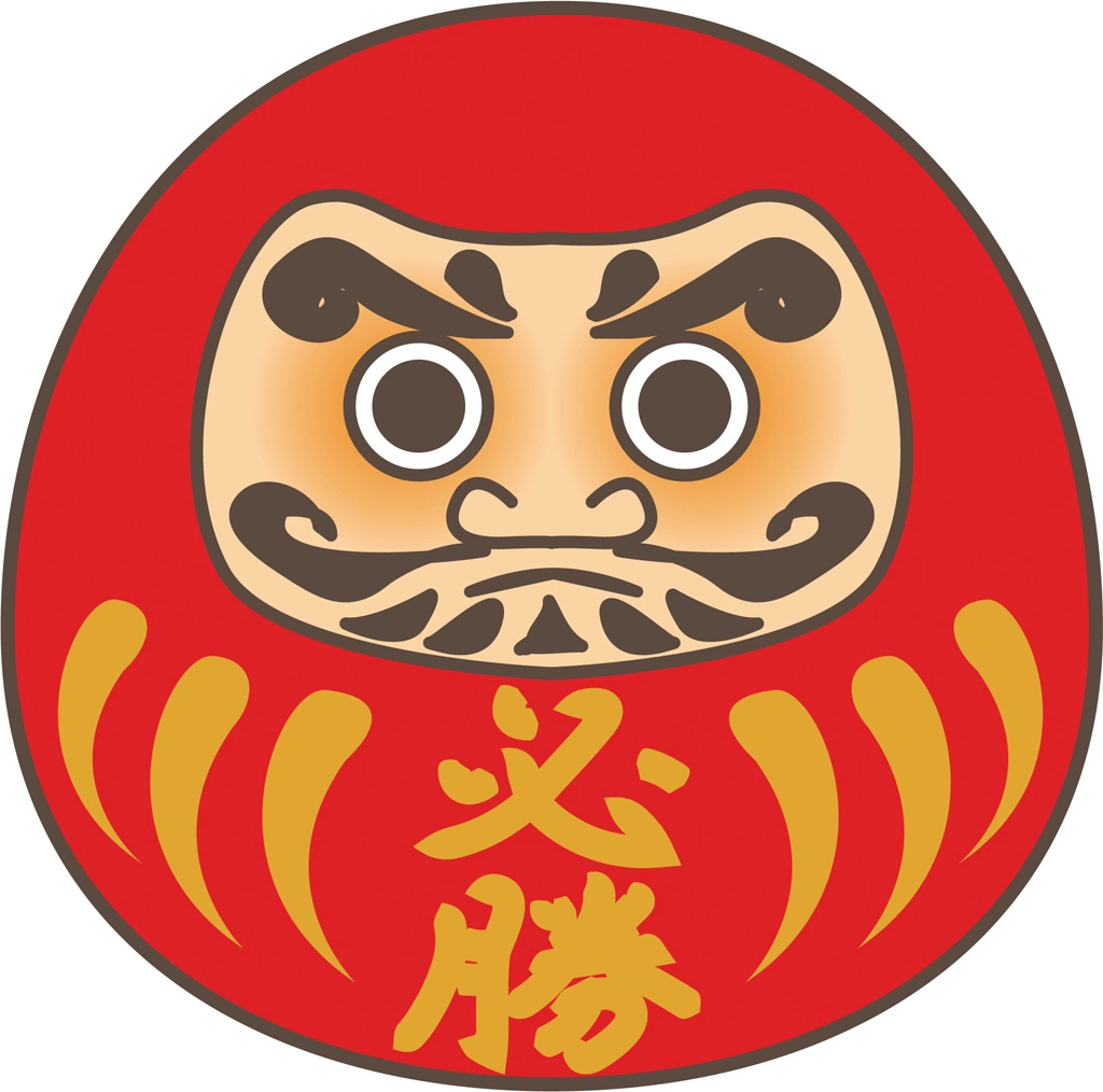 Victory Daruma Doll, Illustration