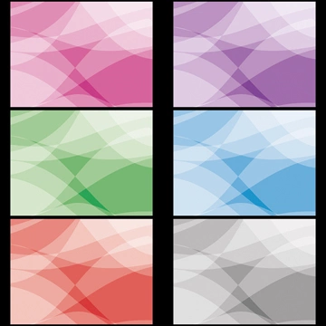 Set of 6 Abstract Overlapping Background Illustrations and Vectors