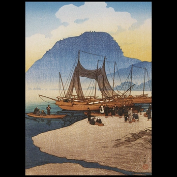 Selected Views of Japan: No. 8, Morning View at Beppu by Hasui Kawase (1922)