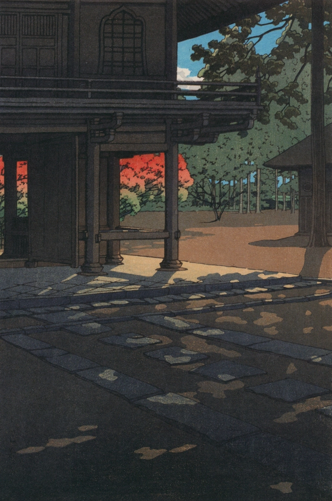 「野火止平林寺」 川瀬巴水 （1952年） | 川瀬巴水作品集より