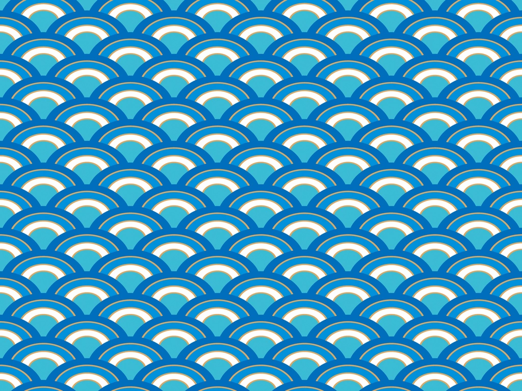 Set of 6 Wave Pattern Background Illustrations and Vectors | Blue