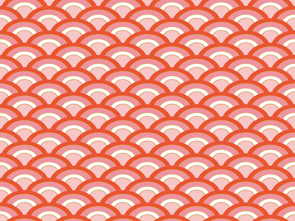 Set of 6 Wave Pattern Background Illustrations and Vectors | Red