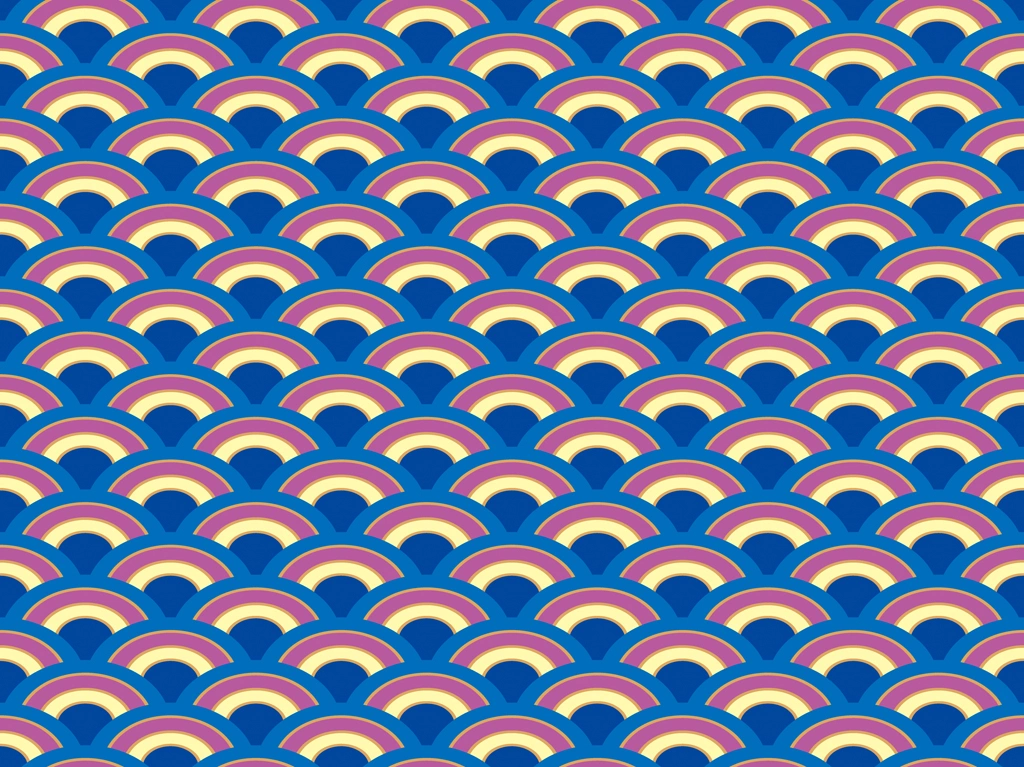 Set of 6 Wave Pattern Background Illustrations and Vectors | Blue and Pink