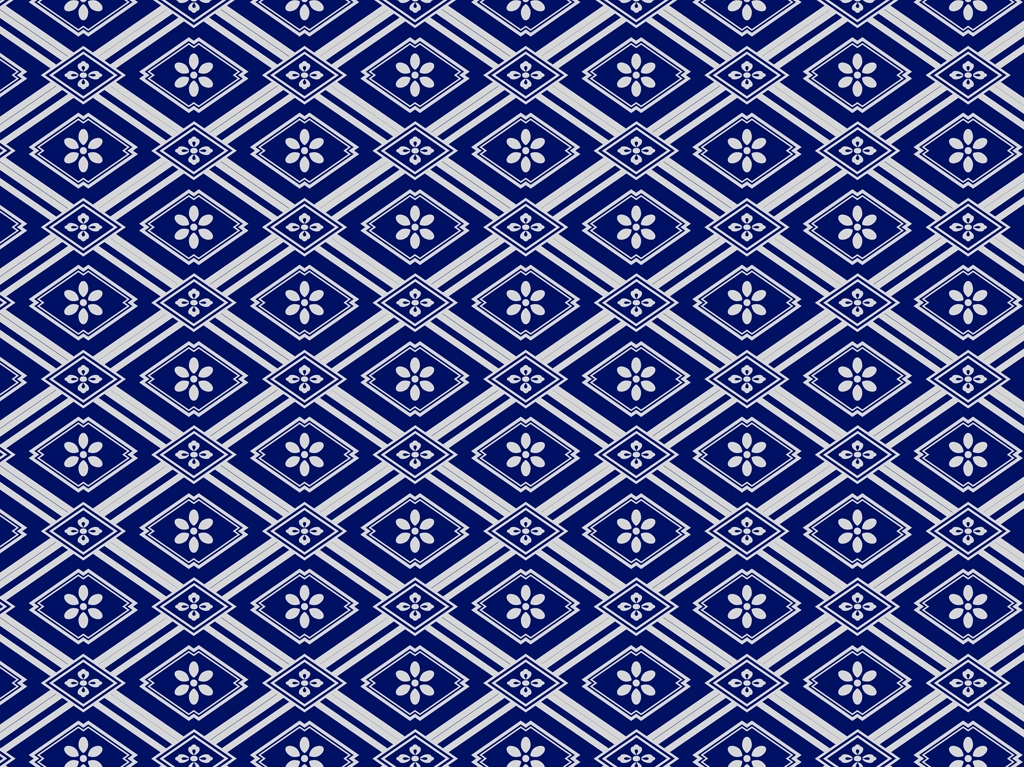 Set of 5 Rhombus Plaid Pattern Background Illustrations and Vectors | White and Blue