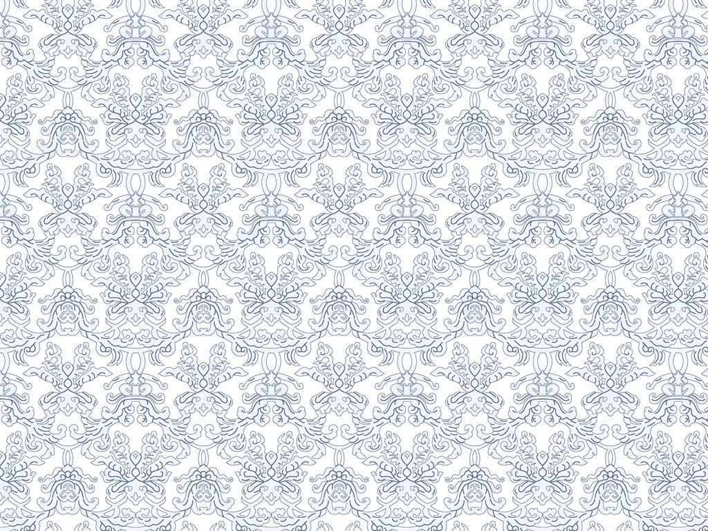 Set of 5 Damask Pattern Background Illustrations and Vectors | Light Blue and White